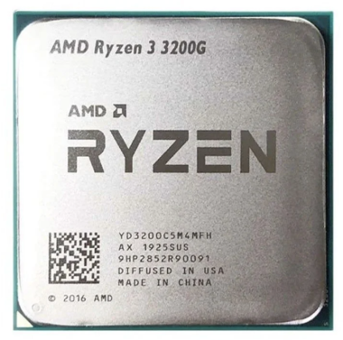 CPU AMD RYZEN 3 3200G | 3.6GHz Up to 4.0GHz, AM4, 4 Cores 4 Threads