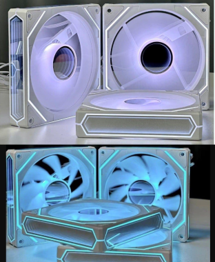 Fan case Jungle Leopard 6 Pro ARGB - Màu trắng | Gió thuận, 4 mặt vô cực