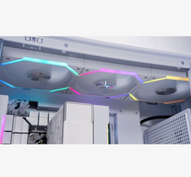 Fan case Leopard Galaxy - Màu trắng