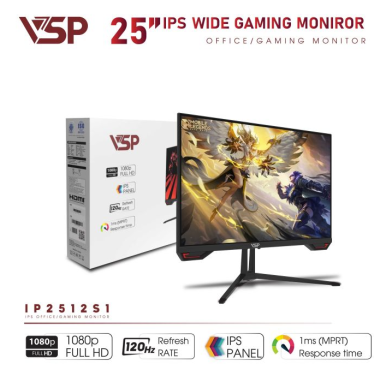 Màn hình VSP IP2512S1 24.5 inch – Full HD, IPS, 120Hz, 1ms | Chuẩn gaming & làm việc