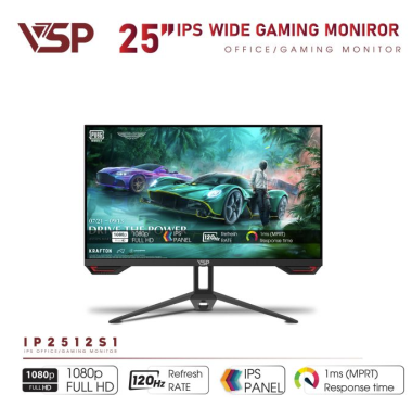 Màn hình VSP IP2512S1 24.5 inch – Full HD, IPS, 120Hz, 1ms | Chuẩn gaming & làm việc