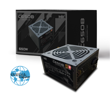 Nguồn máy tính MIK SPOWER C650B - 650W Bronze | Đen