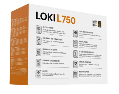 Nguồn máy tính XIGMATEK LOKI L750 750W 80 Plus Bronze | Đen