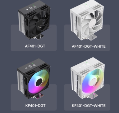 Tản nhiệt khí CPU LEOPARD KF401-DGT RGB - Màn hình Digital thông số - Màu đen