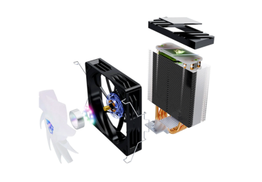 Tản nhiệt khí Leopard K400 RGB - Màu đen