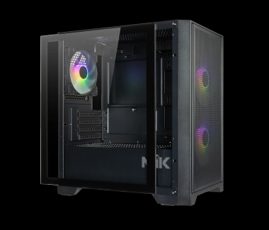 Vỏ case máy tính MIK MORAX - 3FA | Màu đen, kèm sẵn 3 fan