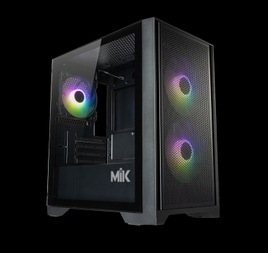 Vỏ case máy tính MIK MORAX - 3FA | Màu đen, kèm sẵn 3 fan