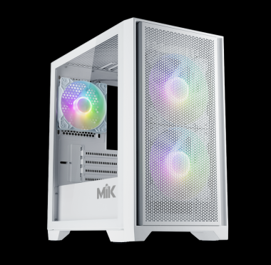 Vỏ case náy tính MIK MORAX - 3FA | Màu trắng, kèm sẵn 3 fan