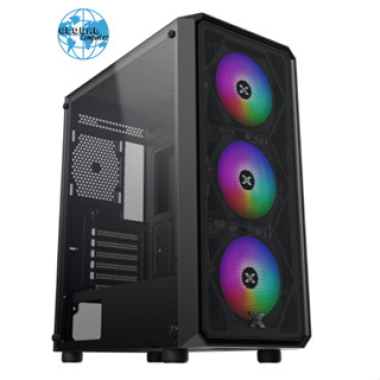 Vỏ case máy tính XIGMATEK DUO X 3F | Chuyên Lắp Dual XEON | Màu Đen
