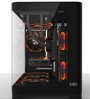 Vỏ case máy tính MIK FOCALORS M | Màu đen, không kèm fan