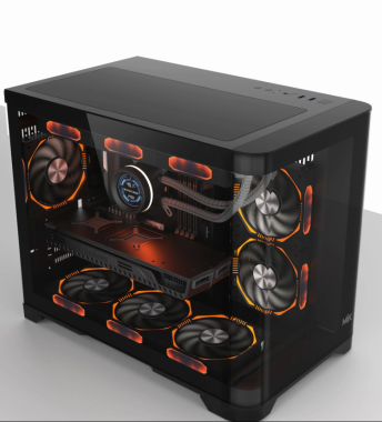 Vỏ case máy tính MIK FOCALORS M | Màu đen, không kèm fan