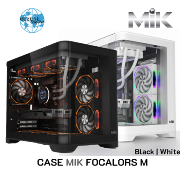 Vỏ case máy tính MIK FOCALORS M | Màu đen, không kèm fan