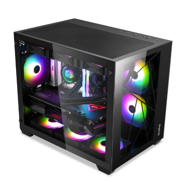 Vỏ case máy tính Segotep Lumi II - Màu đen (Mini Tower/ No Fan)