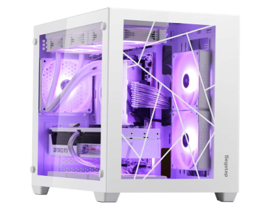 Vỏ case máy tính Segotep Lumi II - Màu trắng (Mini Tower/ No Fan)