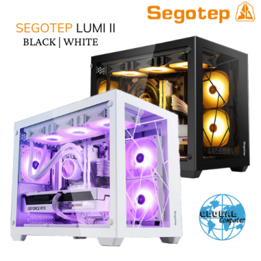Vỏ case máy tính Segotep Lumi II - Màu trắng (Mini Tower/ No Fan)