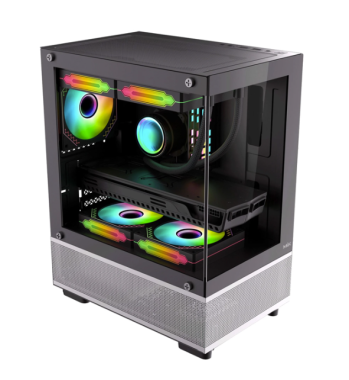 Vỏ case máy tính MIK AETHER - Màu đen (M-ATX/MID TOWER)