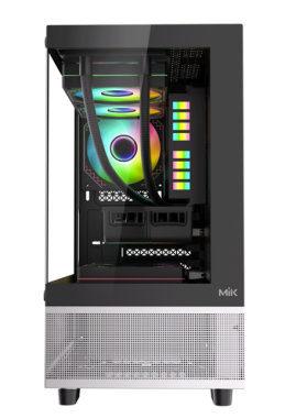 Vỏ case máy tính MIK AETHER - Màu đen (M-ATX/MID TOWER)