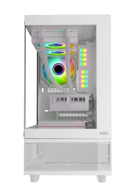 Vỏ case máy tính MIK AETHER - Màu trắng (M-ATX/MID TOWER)