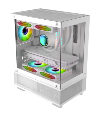Vỏ case máy tính MIK AETHER - Màu trắng (M-ATX/MID TOWER)