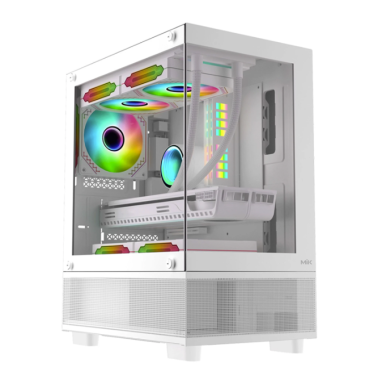 Vỏ case máy tính MIK AETHER - Màu trắng (M-ATX/MID TOWER)