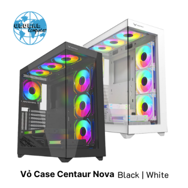 Vỏ case máy tính Centaur Nova - Màu trắng (ATX, Mid Tower, không kèm fan)