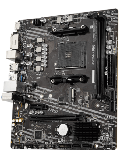 Mainboard MSI A520M-A Pro | Hỗ Trợ Ryzen 5000 | Giá Rẻ – Bền – Ổn Định