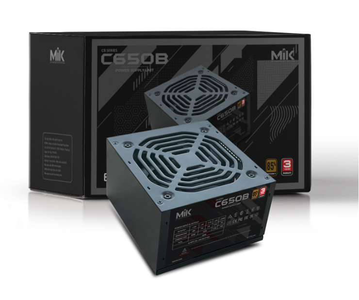 Nguồn máy tính MIK SPOWER C650B - 650W Bronze | Đen