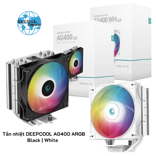 Tản nhiệt khí DEEPCOOL AG400 ARGB | Màu đen
