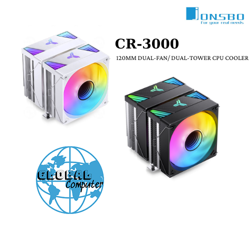 Tản nhiệt khí JONSBO CR-3000E (ARGB) | Màu trắng