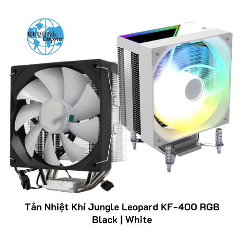 Tản nhiệt khí Jungle Leopard KF-400 RGB | Màu trắng