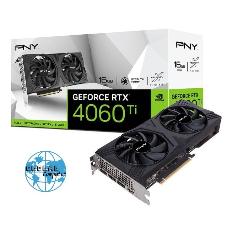 Card màn hình PNY GeForce RTX 4060 Ti 16GB VERTO Dual Fan