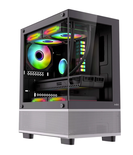 Vỏ case máy tính MIK AETHER - Màu đen (M-ATX/MID TOWER)